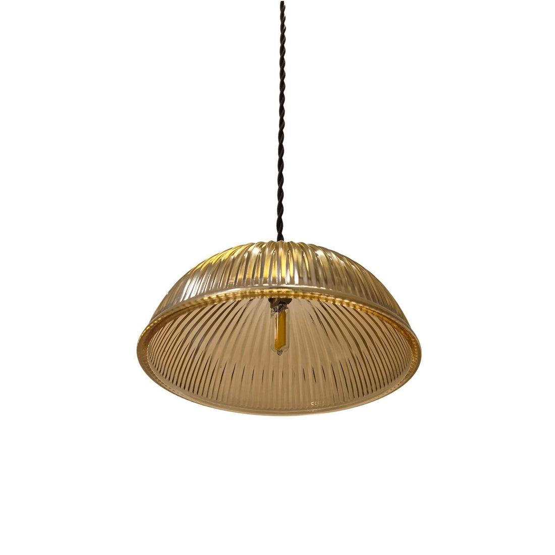 אהיל בקוטר 20 ס"מ, אביזר חיבור מפליז בגוון וינטג'