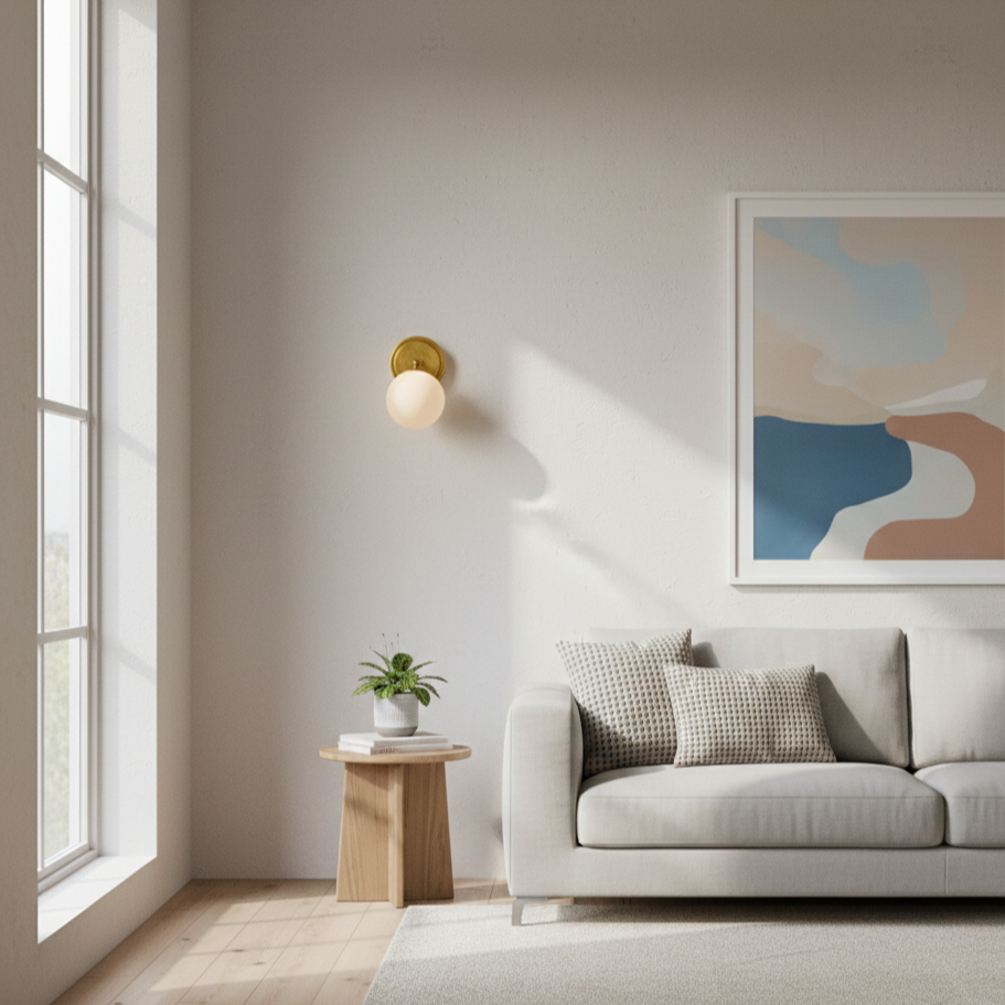 כדור זכוכית חלבית בקוטר 12 ס"מ